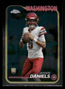 lot 155 image: 2024 Topps Chrome Jayden Daniels Rookie Card #201