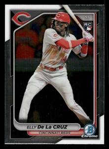 lot 158 image: 2024 Bowman Chrome Elly De la Cruz Rookie Card #42