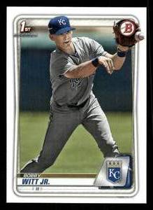 lot 159 image: 2020 Bowman Bobby Witt Jr. Rookie Card #BP-25