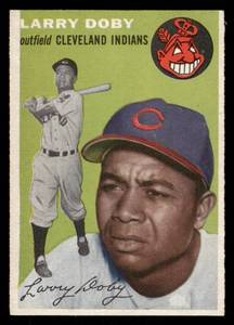 lot 101 image: 1954 Topps Larry Doby Vintage Baseball Card #70