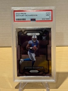lot 213 image: PSA 9 2023 Prizm Anthony Richardson Rookie #343