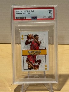 lot 218 image: PSA 7 2017 S.I. For Kids Jimmy Butler #669