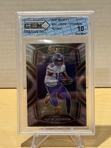 lot 222 image: Gem Grading 10 2020 Select Justin Jefferson Rookie #261