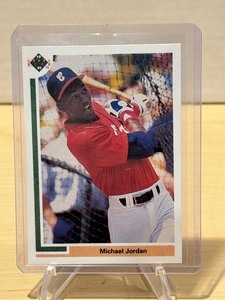 lot 234 image: 1991 Upper Deck Michael Jordan Baseball Rookie SP1 LK