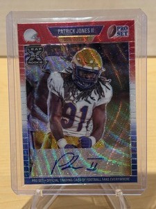 lot 254 image: 2021 Pro Set Leaf XR Autograph Patrick Jones II Rookie Serial #77