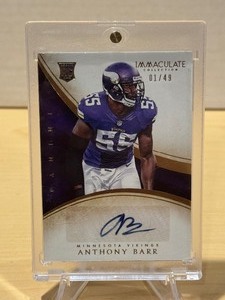 lot 266 image: 2014 Immaculate Collection Autograph Anthony Barr Rookie Serial #149
