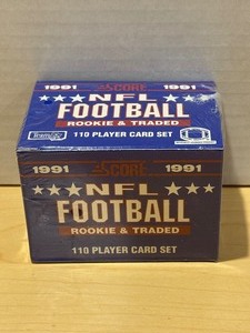 lot 280 image: 1991 Score NFL Football Rookie & Traded Factory Sealed Set