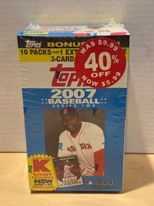lot 286 image: 2007 Topps Baseball Series 2 Factory Sealed Blaster Box