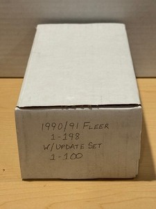 lot 288 image: 1990-91 Fleer Basketball Complete Base & Update Set - Hand Collated