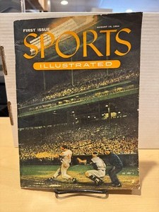lot 289 image: 1954 Sports Illustrated 1st Issue with Topps Cards still in the Magazine LK