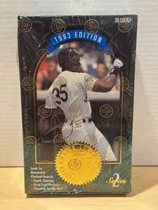 lot 292 image: 1993 Leaf Series 2 Baseball Factory Sealed Box - 36 Packs