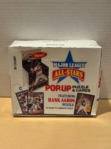lot 297 image: 1986 Donruss All-Stars Pop-Up Cards - 36 Sealed Packs
