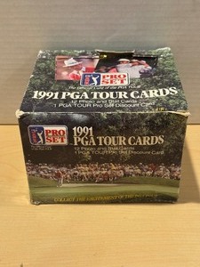 lot 298 image: 1991 Pro Set PGA Tour Cards - 36 Sealed Packs