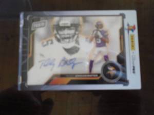 lot 122 image: 2024 Panini Teddy Bridgewater Autograph Card #TB Serial #d 1330