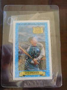 lot 124 image: 1970 Tris Speaker 3D Card # 11 With Packaging.