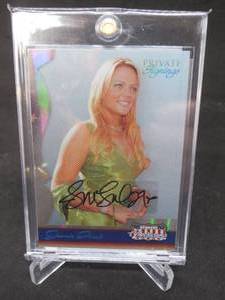 lot 129 image: 2007 Donruss Jennie Finch Autograph Private Signings Card #53 Serial #d 228500