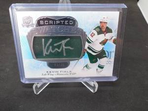 lot 131 image: 2021-22 The Cup Kevin Fiala Scripted Swatches Autograph Card #SS-KF Serial #d 335
