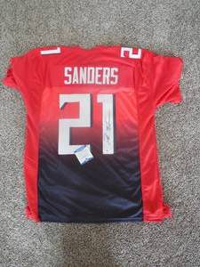 Deon Sanders Autograph Jersey with Beckett C.O.A - **Prime Time**