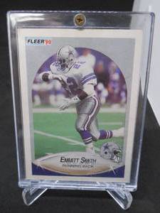lot 140 image: 1990 Fleer Update Emmitt Smith Rookie Card #U0-40