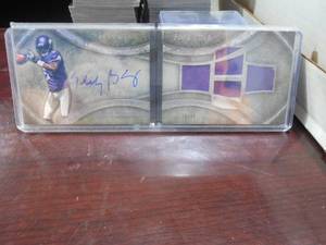 lot 181 image: 2014 Topps Five Star Teddy Bridgwater Rookie Patch Autograph Booklet Card Serial #d 2449