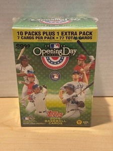 lot 303 image: 2014 Topps Opening Day Baseball Factory Sealed Blaster Box