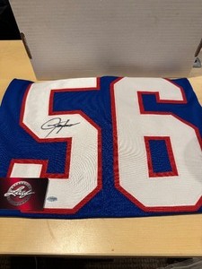 lot 313 image: Leaf New York Giants HOF Lawrence Taylor Autograph NFL Jersey