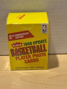 lot 315 image: 1990 Fleer Basketball Update Factory Sealed Set