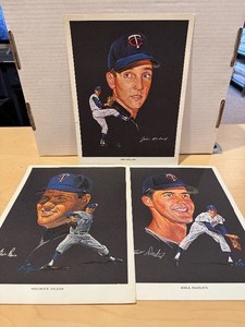 lot 354 image: (3) 1963 Western Oil Minnesota Twins 8x10 RARE