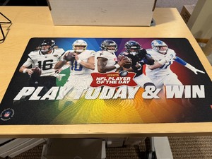 lot 357 image: NFL Panini Player of the Day Mat