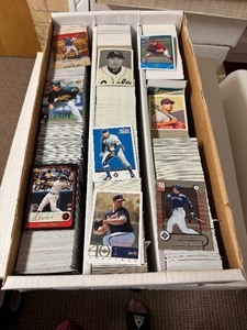 lot 371 image: 3 Row Monster Box of Baseball Cards - Loaded with Value