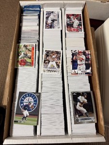 lot 381 image: 3 Row Monster Box of Baseball Cards - Loaded with Value