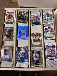 lot 383 image: 4 Row Monster Box of Football Cards - Loaded with Value