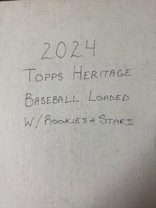 lot 386 image: 4 Row Monster Box of 2024 Topps Heritage Baseball Cards - Loaded with Value