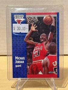 lot 392 image: 1991 Fleer Michael Jordan Card