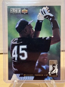 lot 394 image: 1994 Collectors Choice Michael Jordan Baseball Rookie Card
