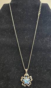 lot 189 image: Collection of Fashion Necklaces with Blue Gemstone and Beaded Designs