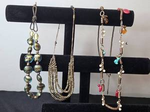 lot 193 image: Collection of 3 Coldwater Creek Beaded Necklaces