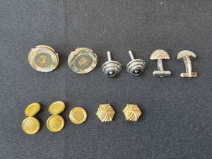 lot 196 image: Collection of Cufflinks with Various Designs