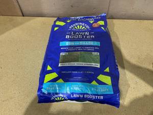 lot 122 image: Pennington Lawn Booster Grass Seed and Fertilizer Mix, for Sun to Partial Shade, 35 lb