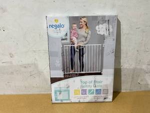 lot 230 image: Regalo 2-in-1 Extra Wide Stairway and Hallway Walk ThroughBaby Safety Gate