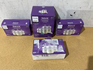 lot 249 image: LOT OF Philips Avent 0M Baby Bottles