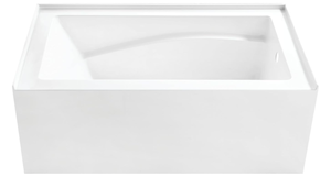 lot 30 image: Aqua Eden VTAM5432R22D 54-Inch Anti-Skid Acrylic 3-Wall Alcove Tub with Right Hand Drain