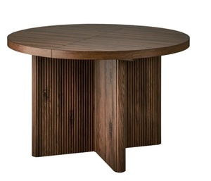 lot 33 image: Better Homes & Gardens Lillian Fluted Round Expandable Dining Table