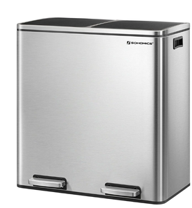 lot 40 image: Trash Can, 2 x 8 Gallon (2 x 30 L) Garbage Can for Kitchen