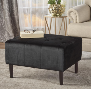 lot 73 image: Black Ottoman