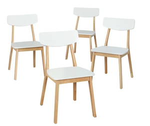 lot 77 image: 4PCS Simple Living Modern Dining Chairs