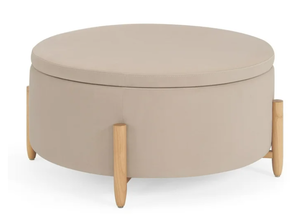 lot 78 image: Better Homes & Gardens Springwood Round Storage Ottoman