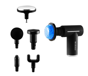 lot 253 image: Brookstone Cordless Hot and Cold Percussion Deep Tissue Massager Gun, 6 Intensity Levels