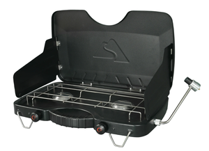 lot 409 image: Ozark Trail 2 Burner Propane Gas Camping Stove, GCT2208W