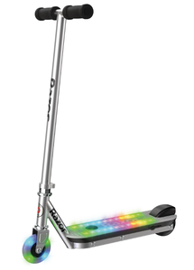 lot 410 image: Razor Color Rave Electric Scooter - Colorful Light-Up Deck, up to 7.5 mph, for Child Ages 6